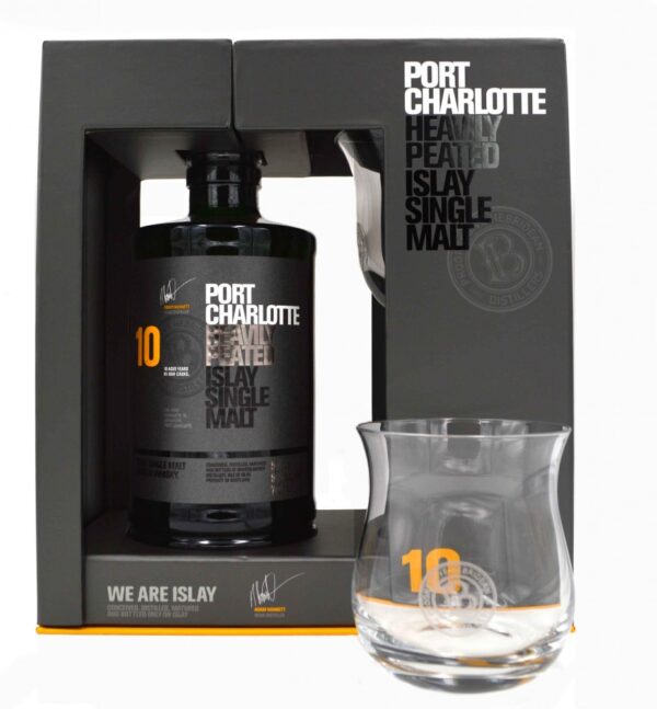 BRUICHLADDICH PORT CHARLOTTE HEAVILY PEATED 10 YR OLD SINGLE MALT WHISKY 700