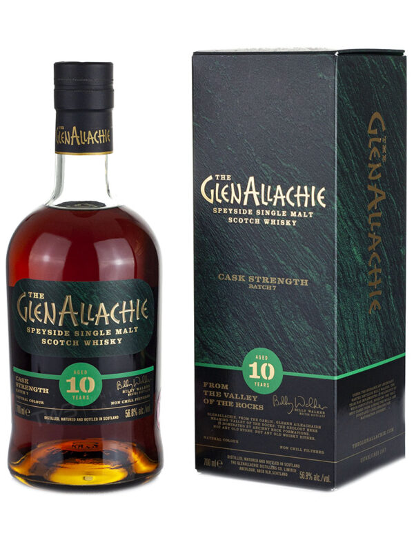 GLENALLACHIE 10 YEAR OLD CASK STRENGTH BATCH 7 WHISKY 700