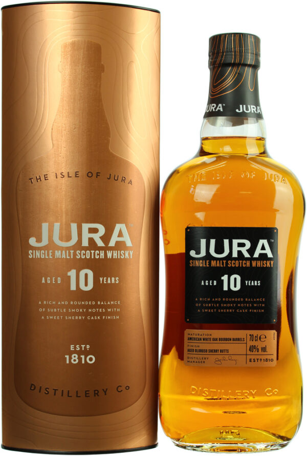 ISLE OF JURA 10 YEARS OLD SINGLE MALT WHISKEY 700